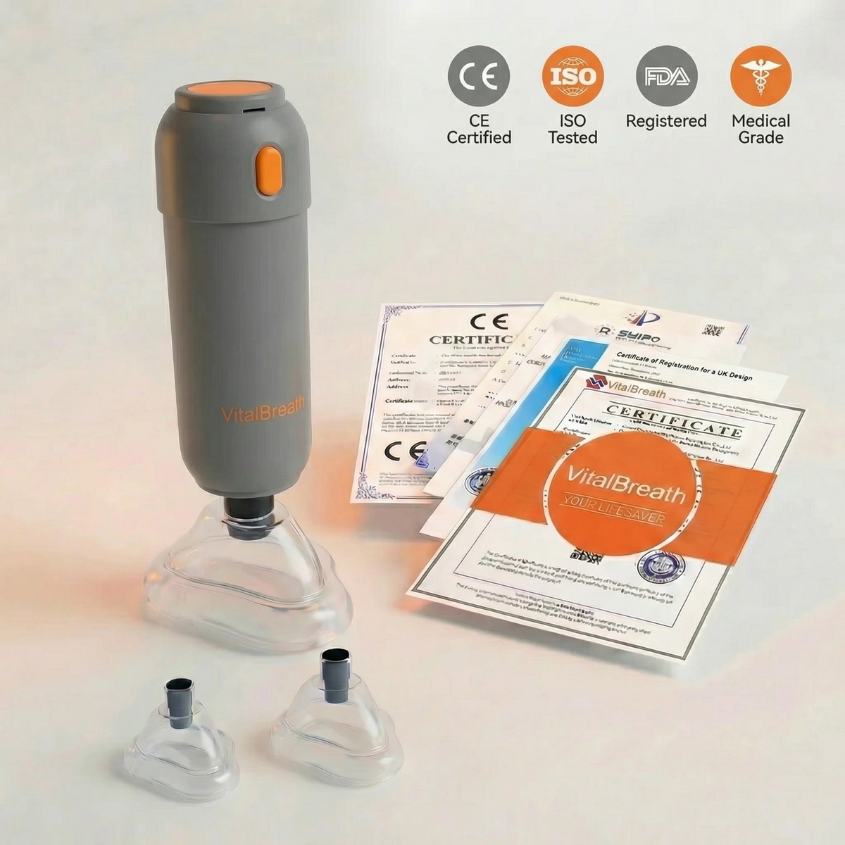 VitalBreath — anti-choking rescue device